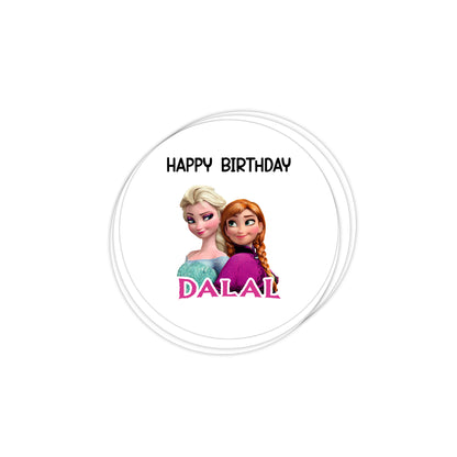 Frozen Birthday Stickers D08