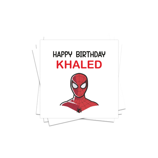 Spiderman Birthday Stickers D06