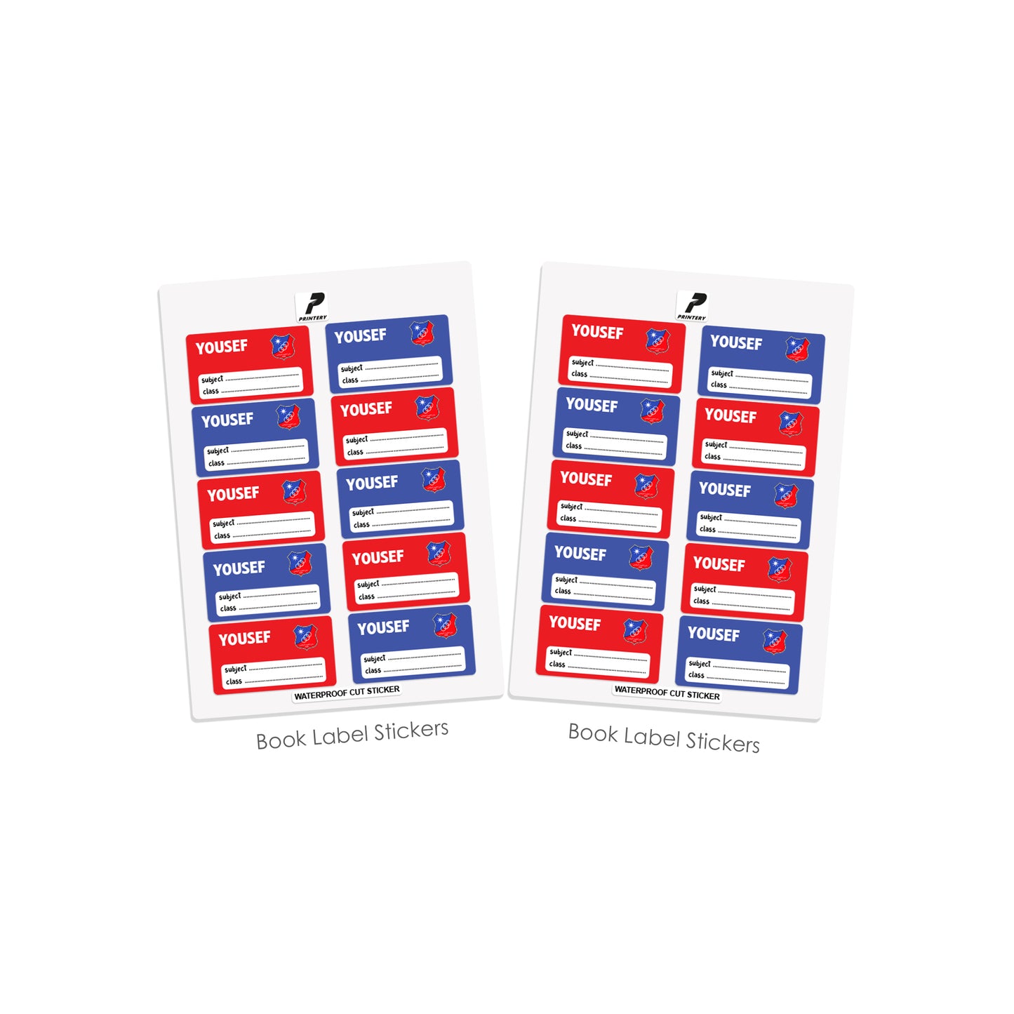 School Label Stickers Pack D130 - Kuwait SC