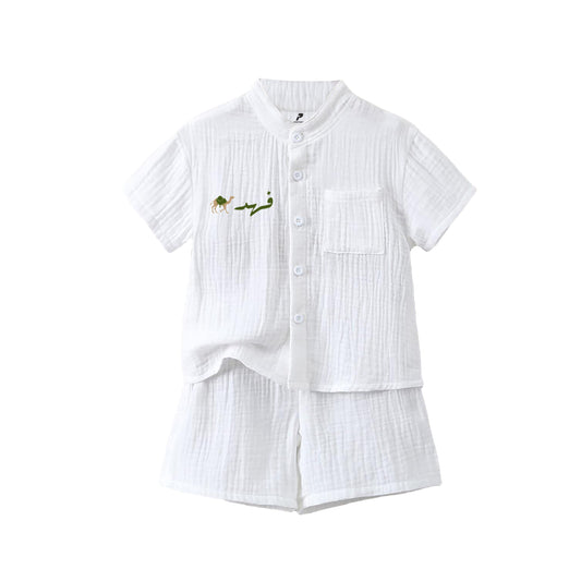 Ramadan White Pocket Shirt Set RD10-2