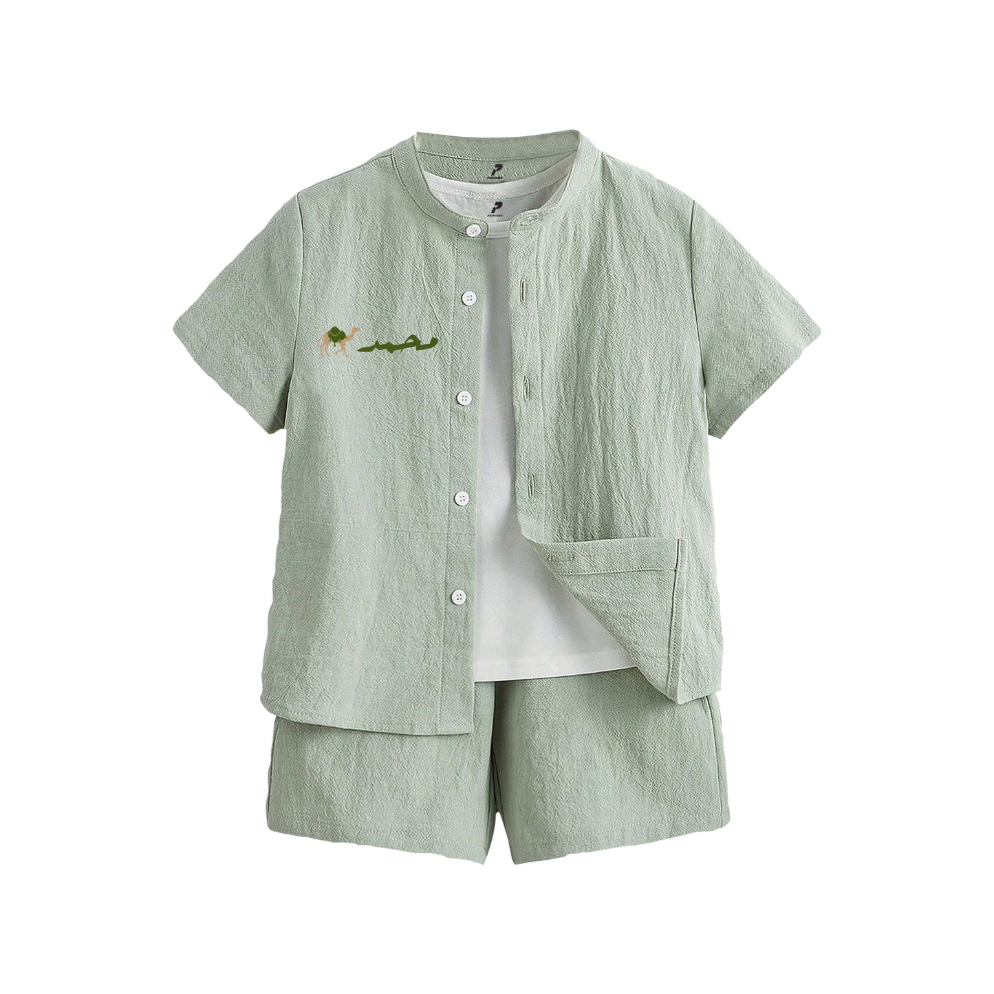 Ramadan Light Green Shirt Set RD10-2