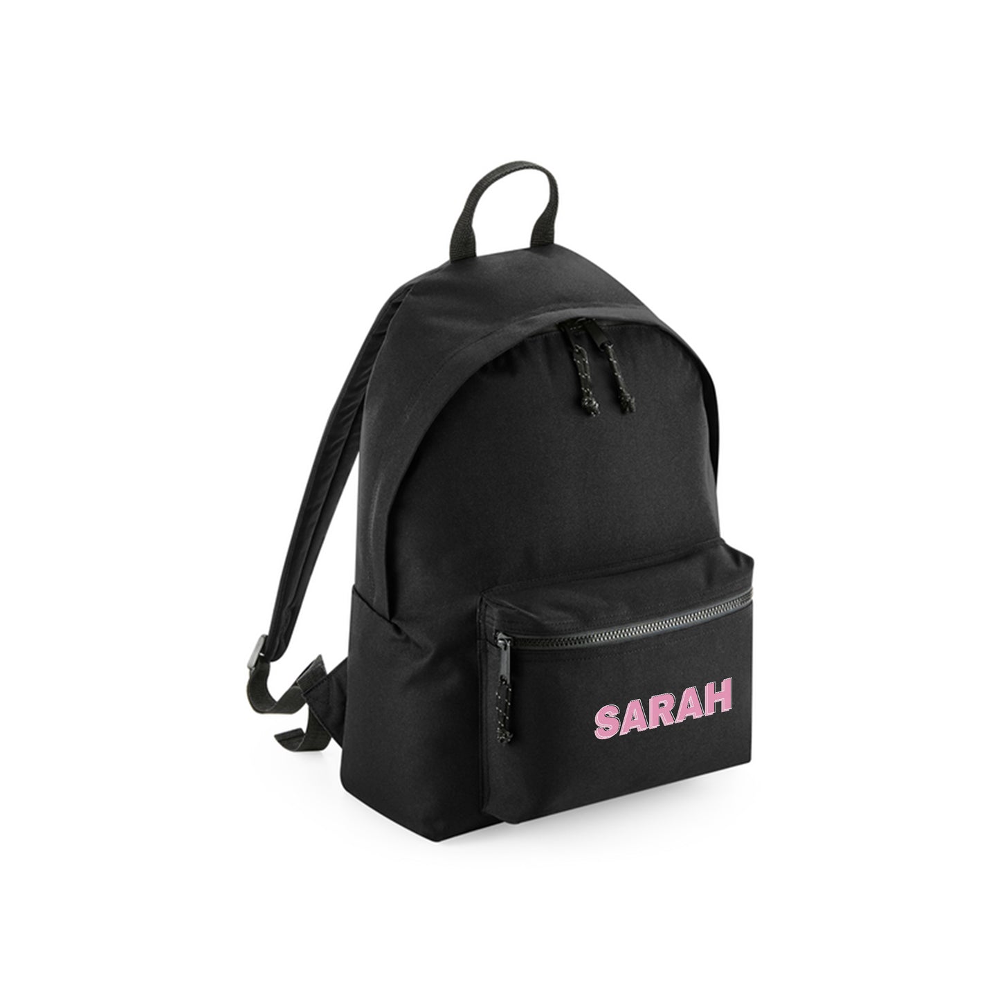 Black Recycled Backpack D01