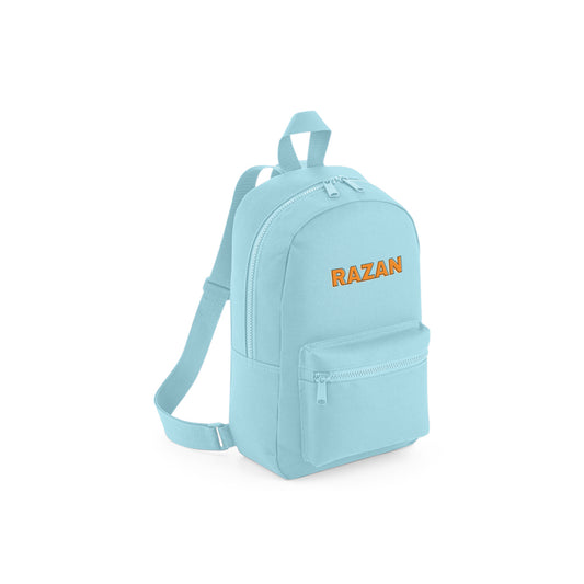 Light Blue Recycled Mini Backpack D01