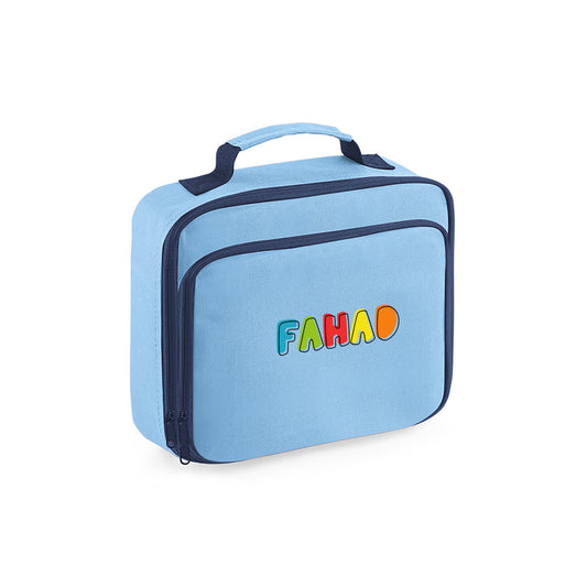 Light Blue School Lunch Cooler Bag D02