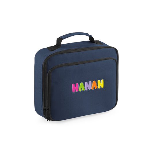 Navy Blue School Lunch Cooler Bag D02