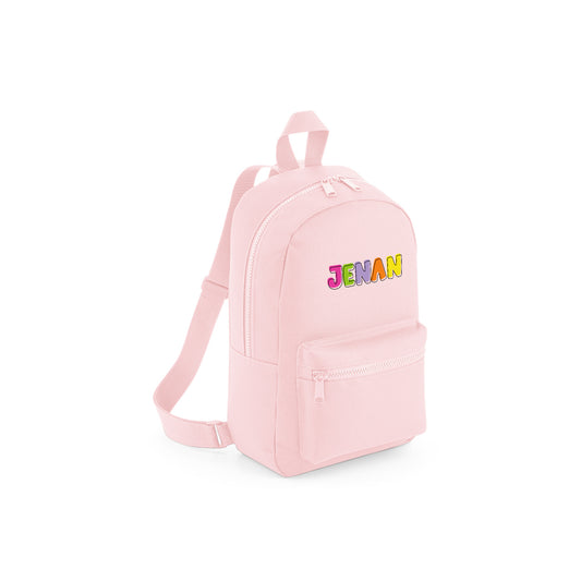 Pink Recycled Mini Backpack D02