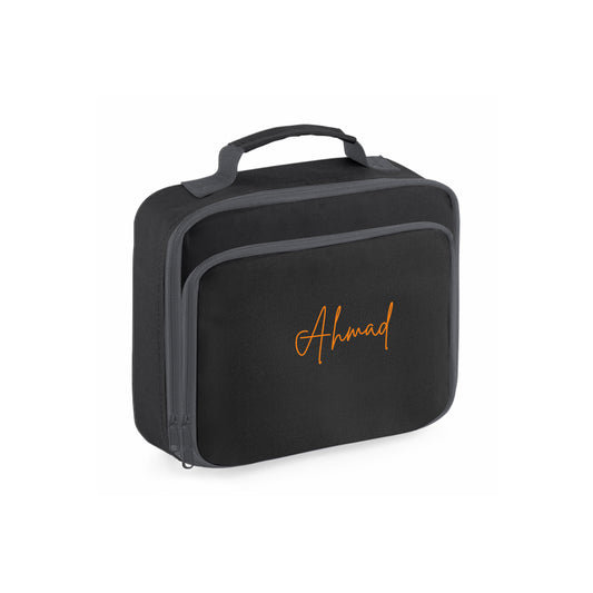 Black School Lunch Cooler Bag D03