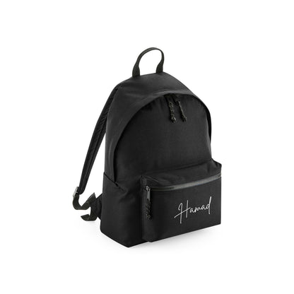 Black Recycled Backpack D03