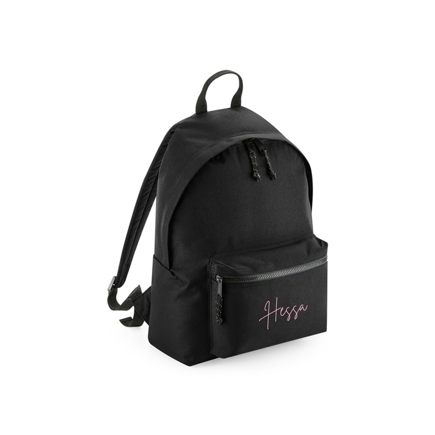 Black Recycled Backpack D03