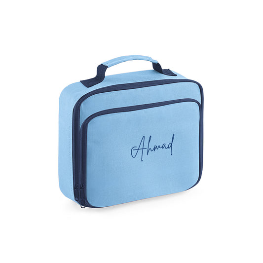 Light Blue School Lunch Cooler Bag D03