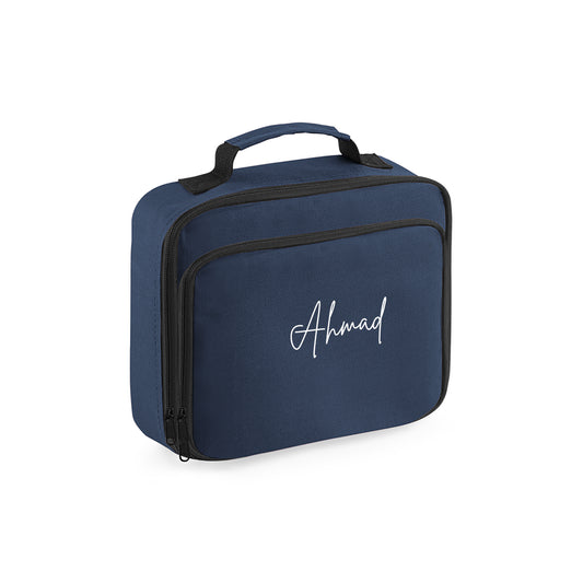 Navy Blue School Lunch Cooler Bag D03