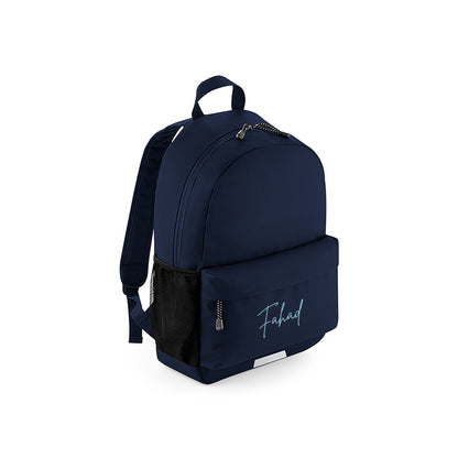 Navy Blue School Pocket Backpack D03