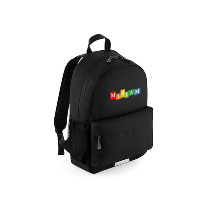 Black School Pocket Backpack D09