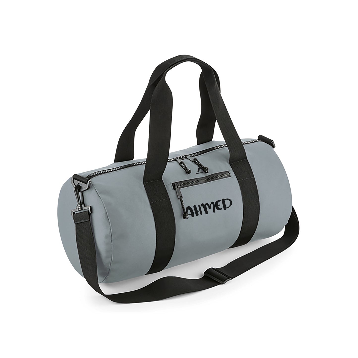 Gray Recycled Barrel Bag D10