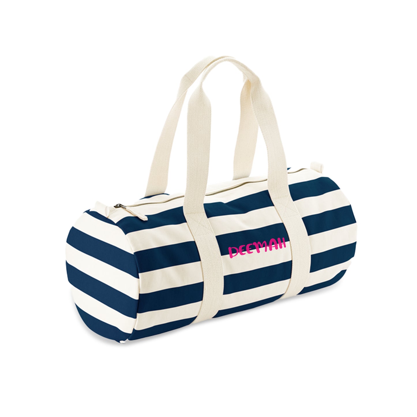 Blue Stripes Barrel Bag D10