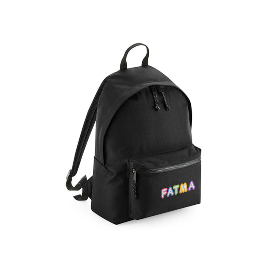 Black Recycled Backpack D11