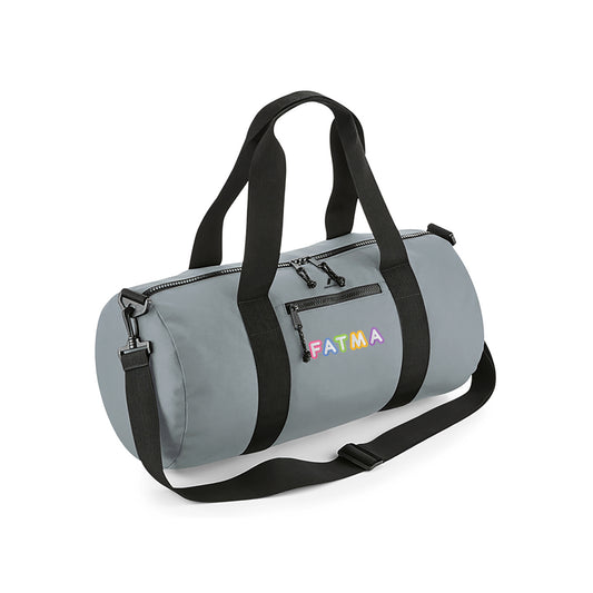 Gray Recycled Barrel Bag D11