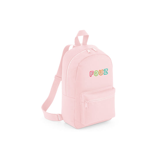 Pink Recycled Mini Backpack D11