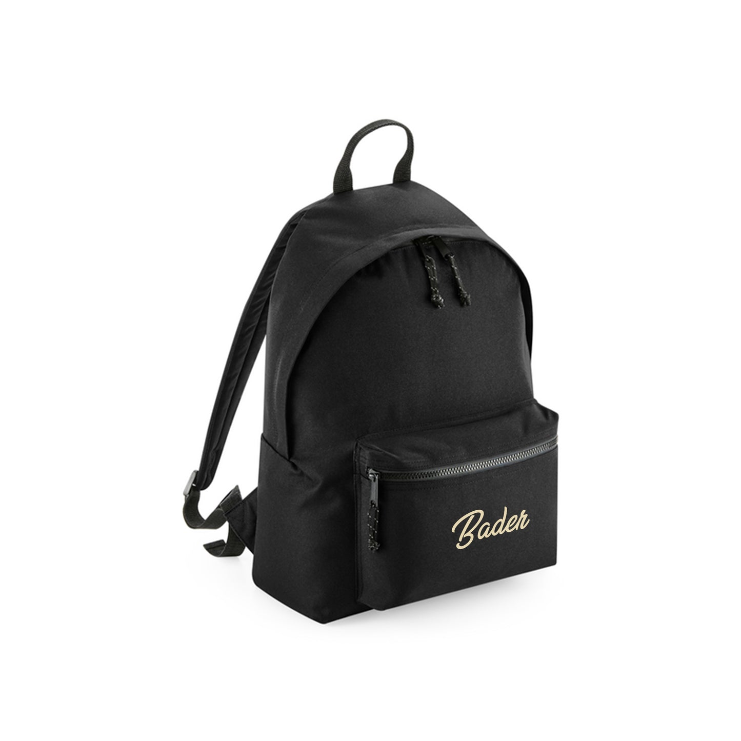 Black Recycled Backpack D12