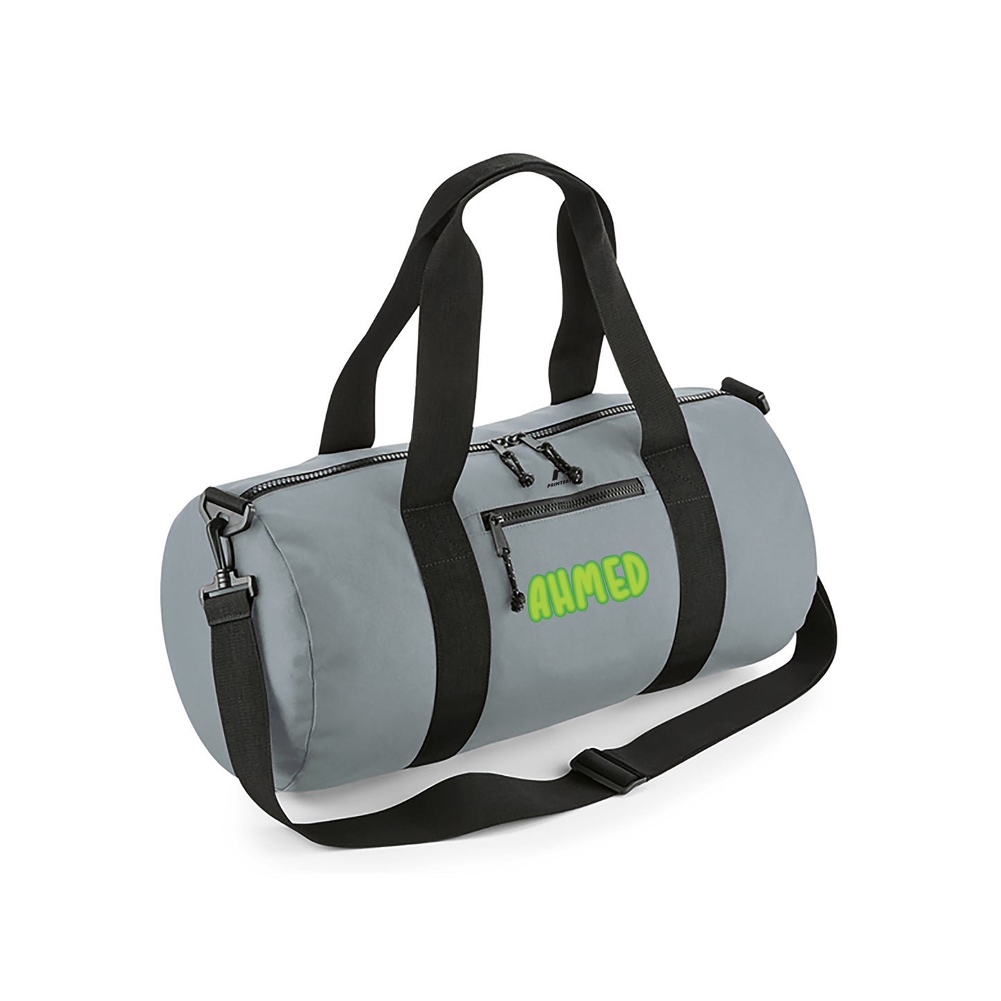 Gray Recycled Barrel Bag D13