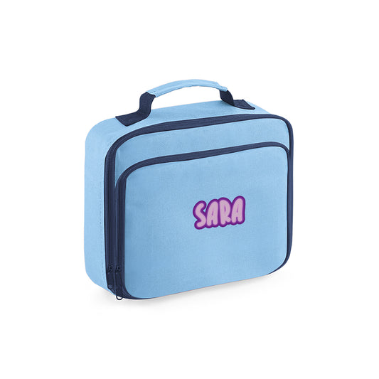 Light Blue School Lunch Cooler Bag D13