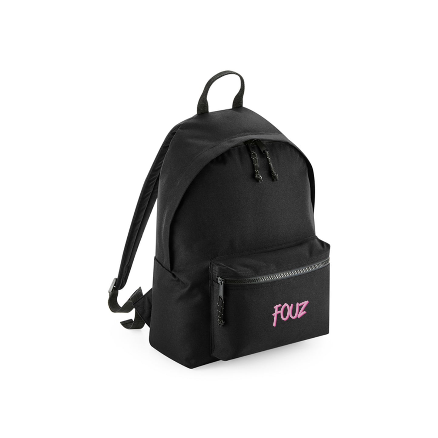 Black Recycled Backpack D14