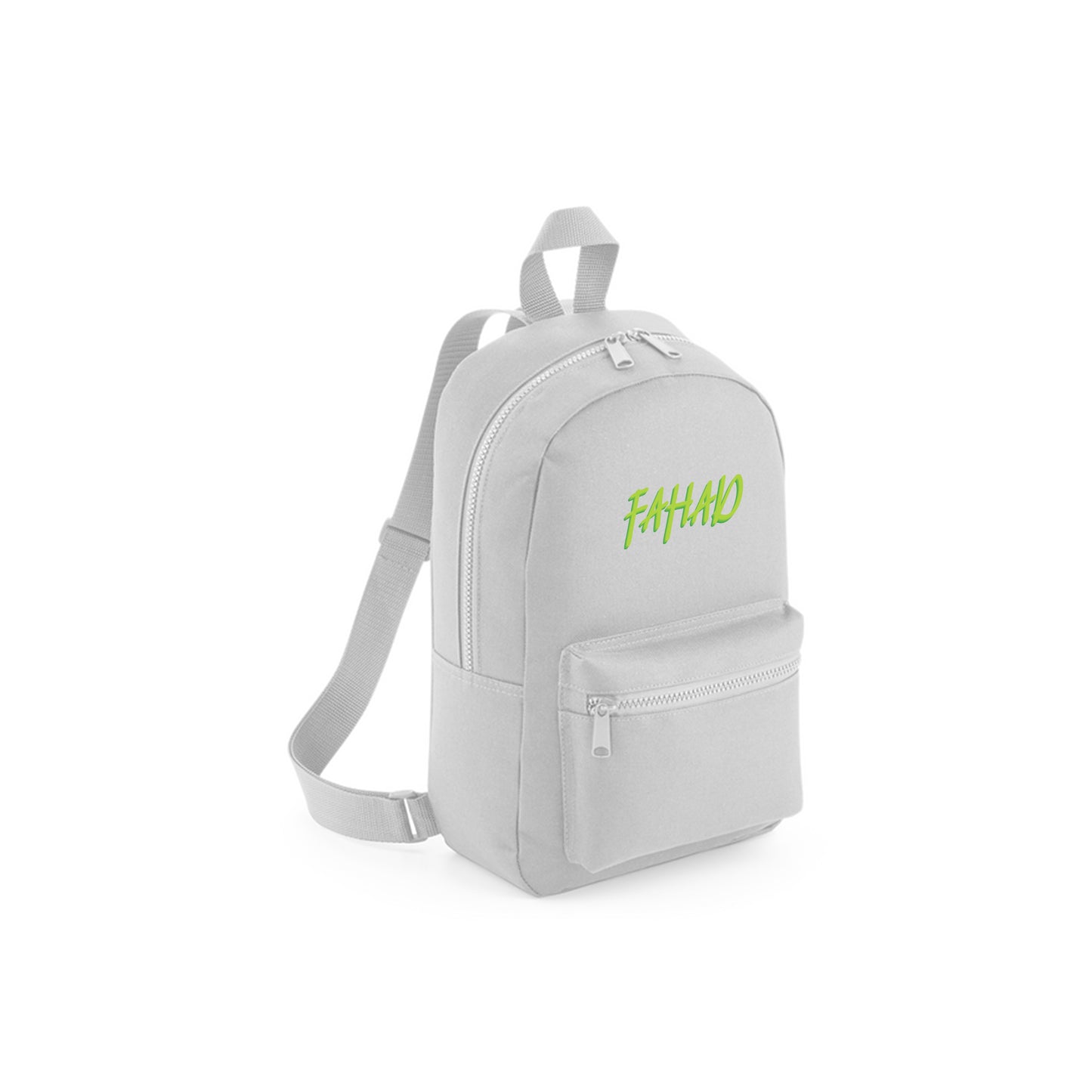 Gray Recycled Mini Backpack D14