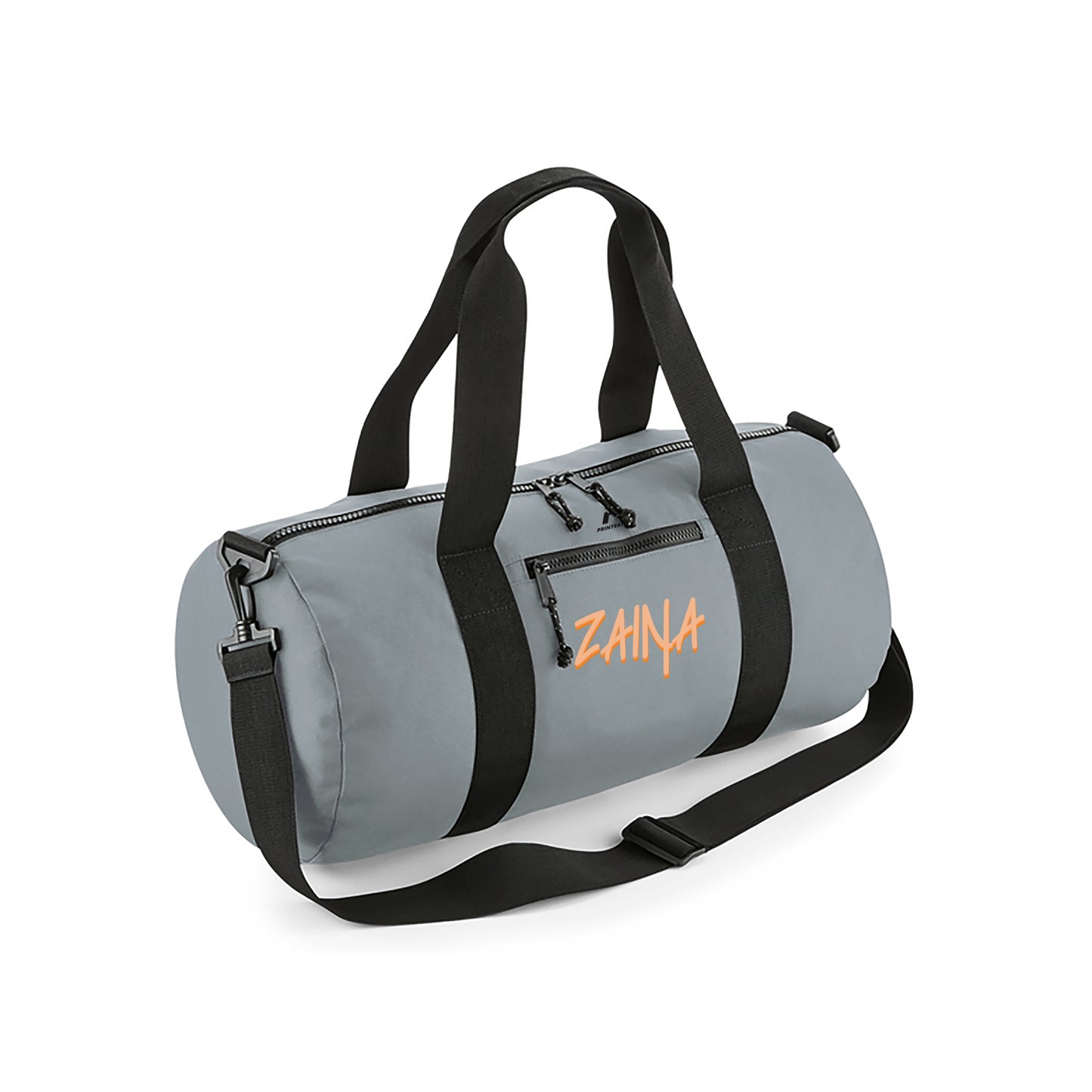 Gray Recycled Barrel Bag D14