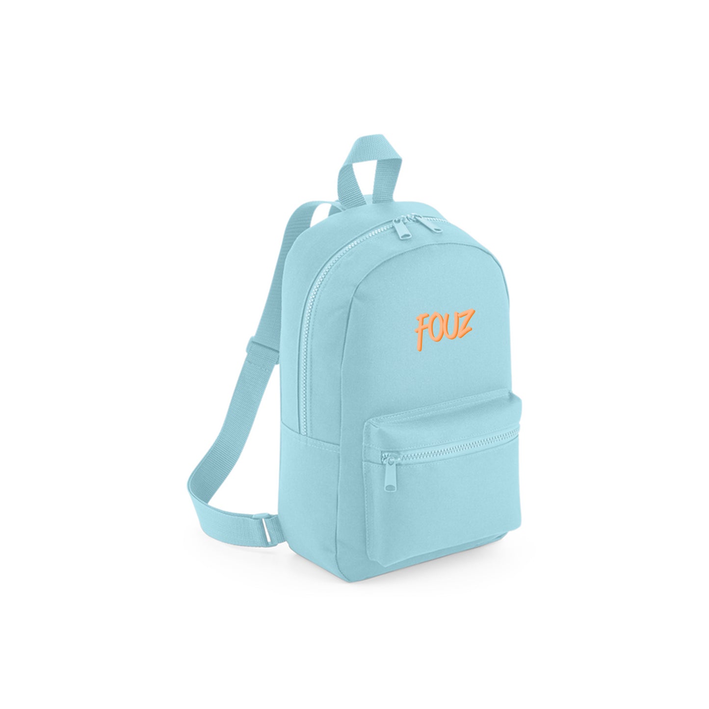 Light Blue Recycled Mini Backpack D14