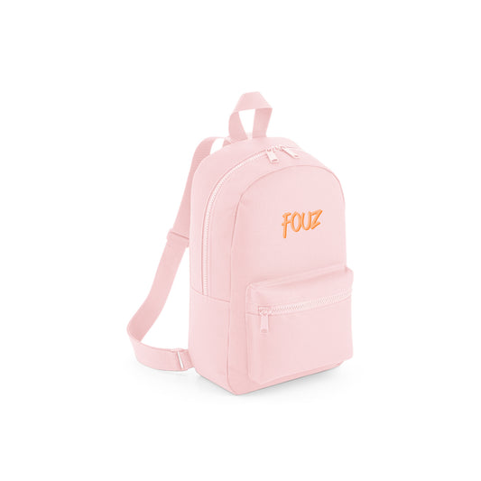 Pink Recycled Mini Backpack D14