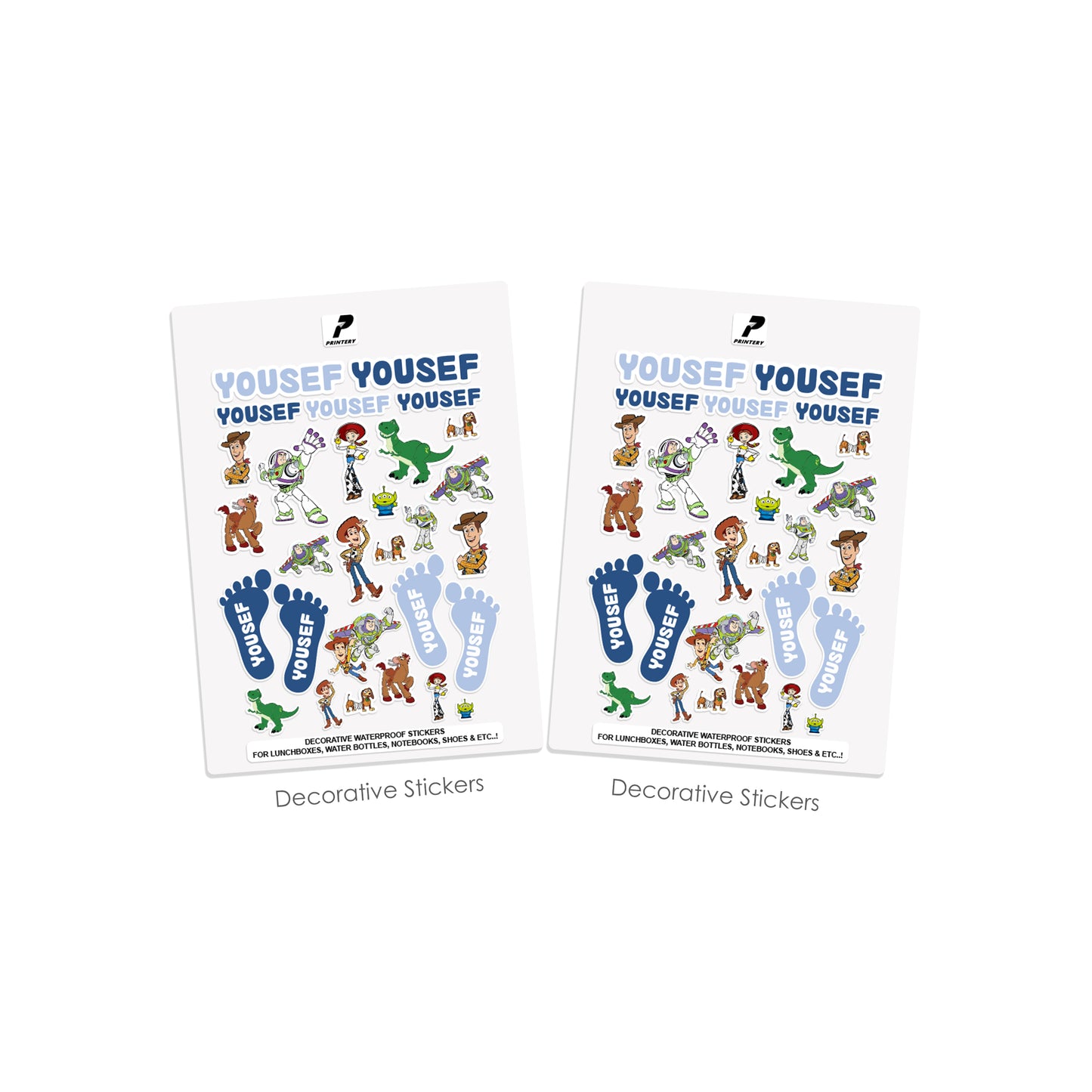 School Label Stickers Pack D108 - Toy Story