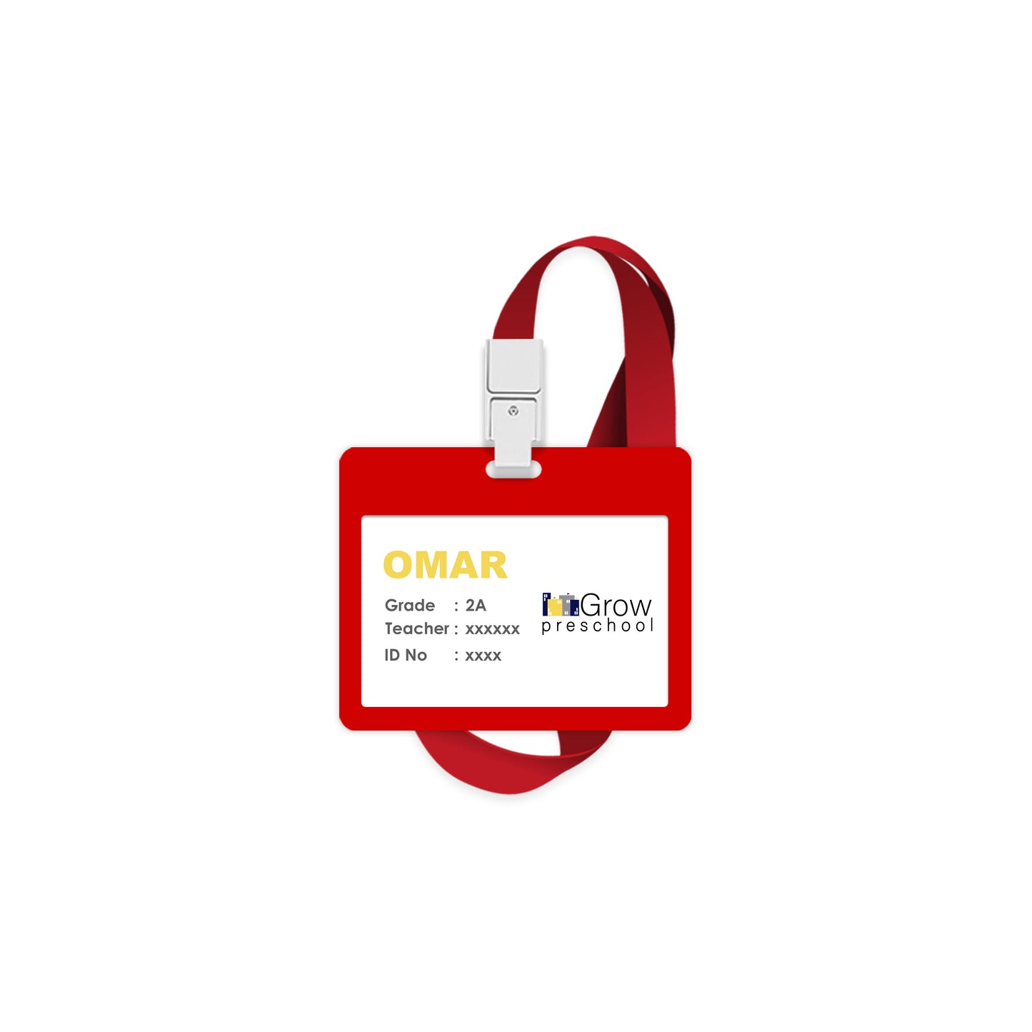 School ID Tag - Grow Pre-School