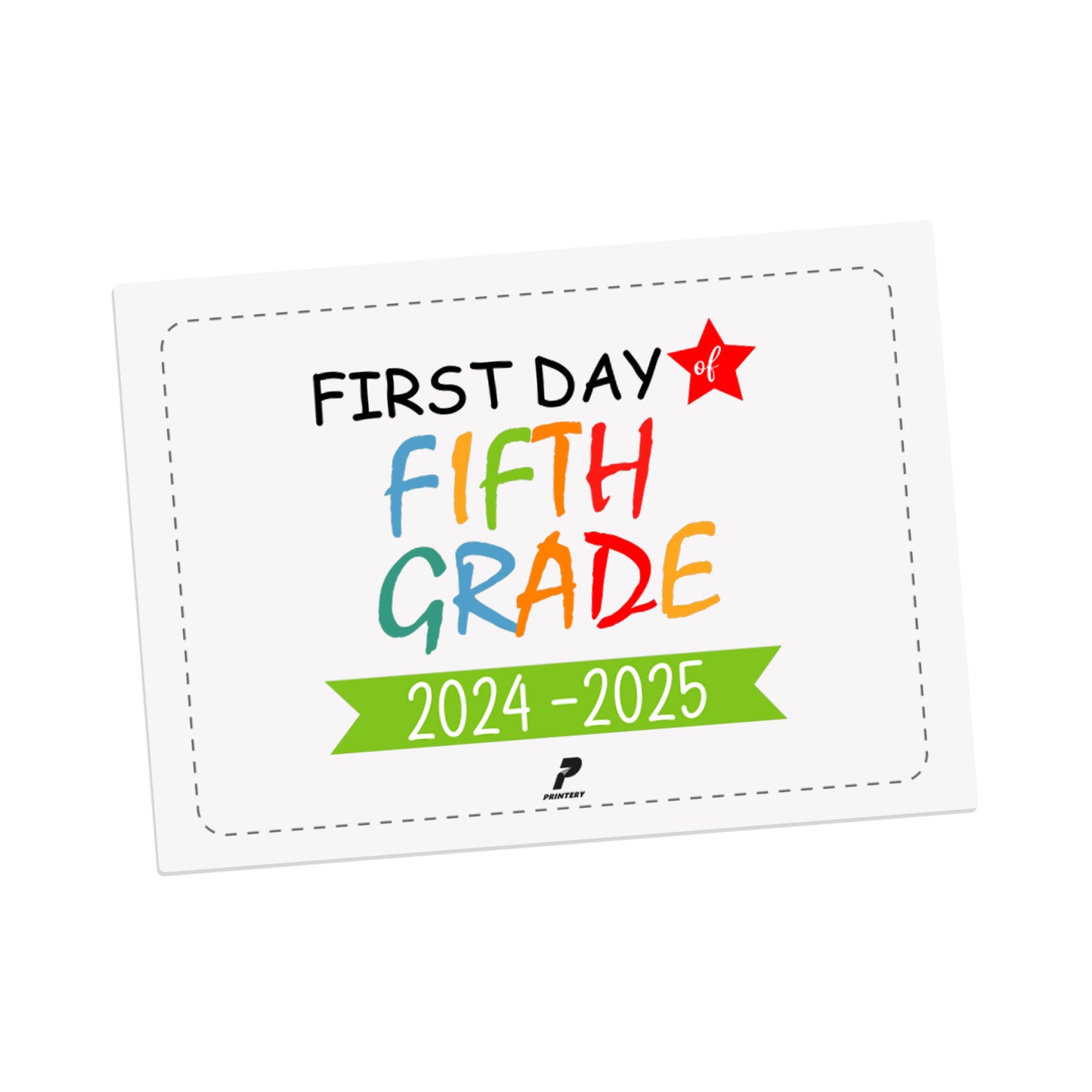 Grade Photo Card - Fifth Grade