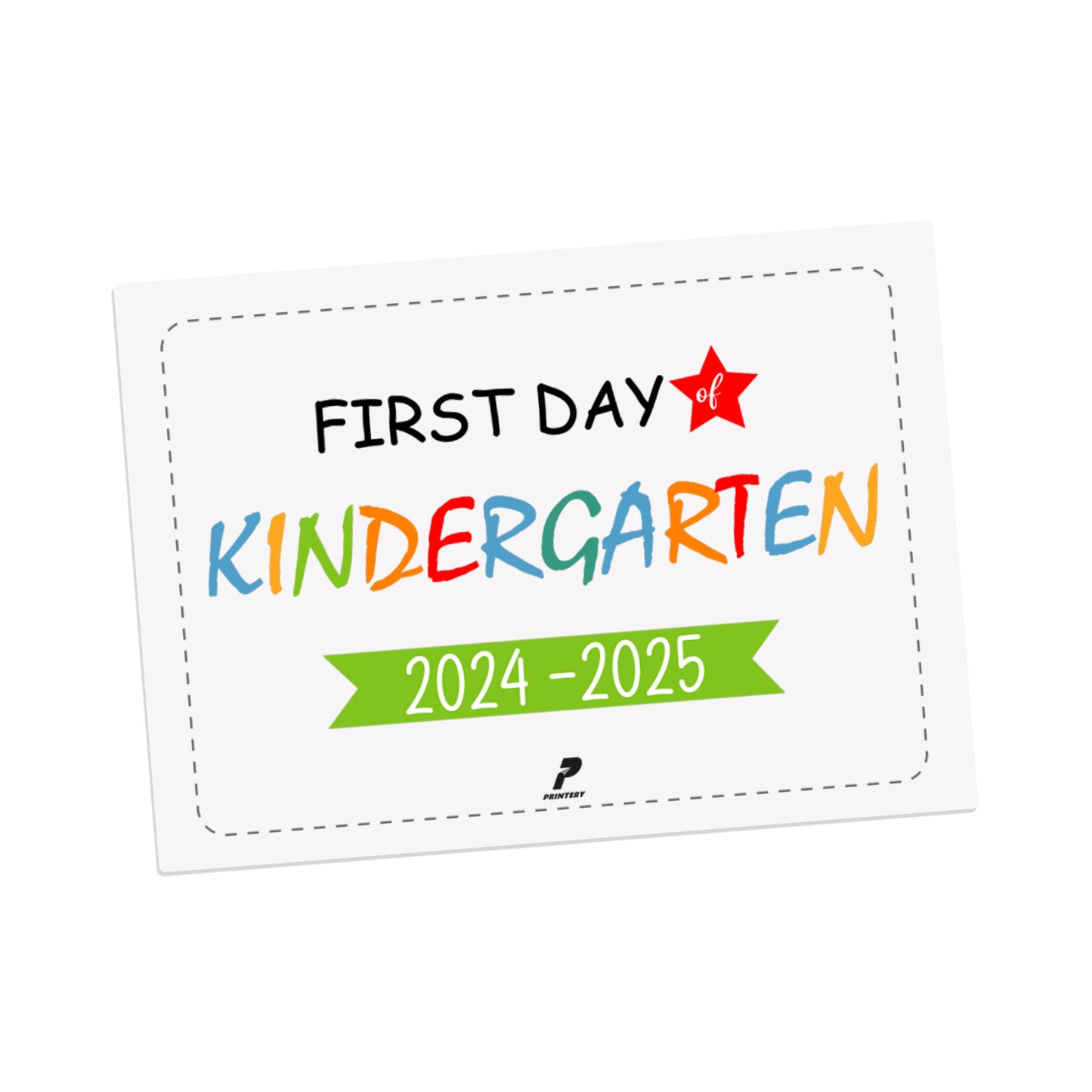 Grade Photo Card - Kindergarten