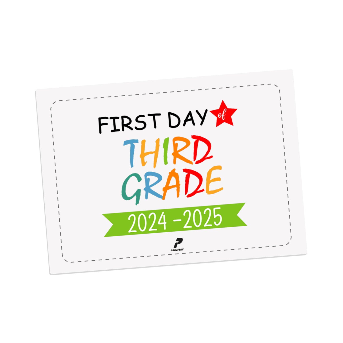 Grade Photo Card - Third Grade