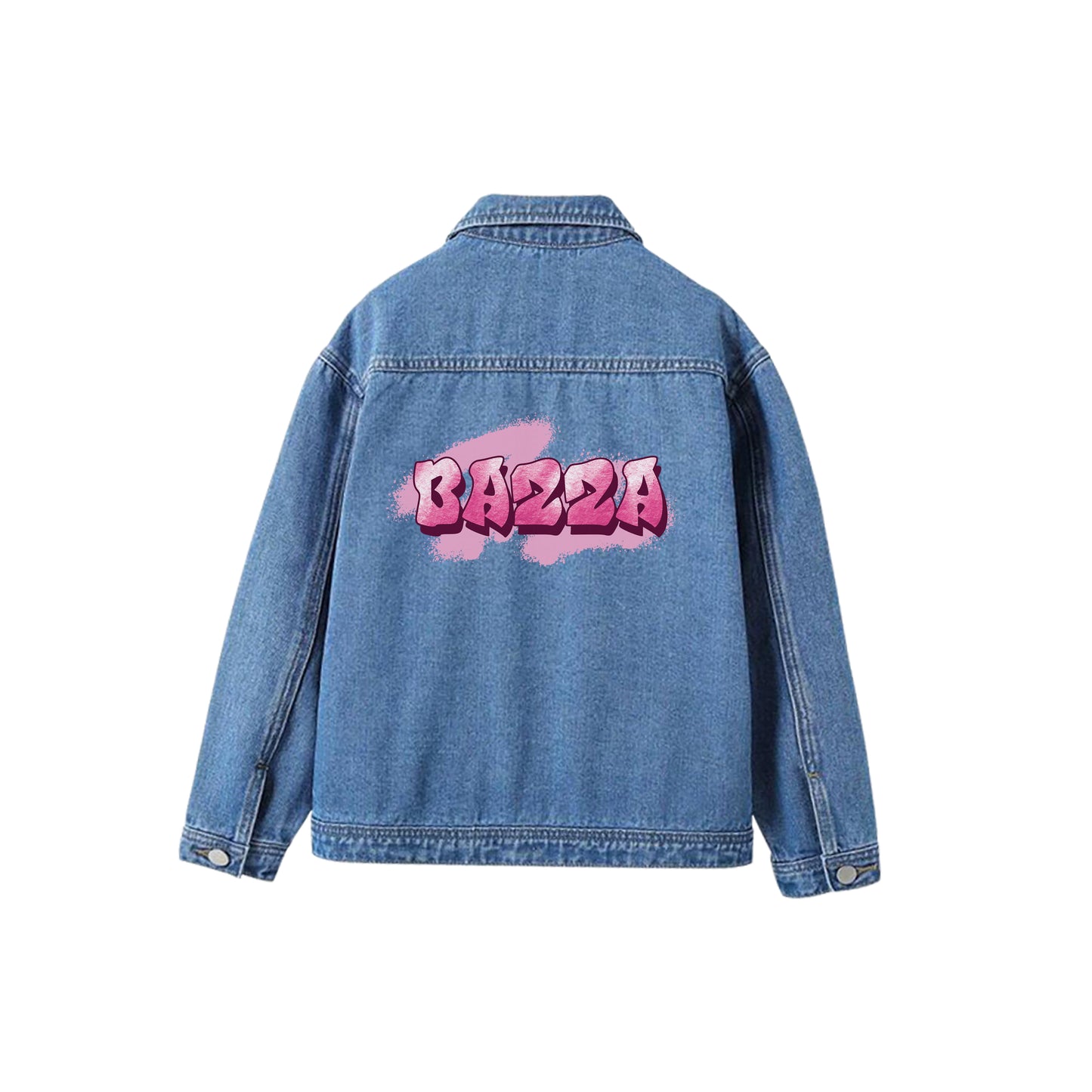 Blue Denim Jacket Graffiti