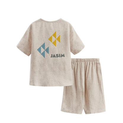 Summer Linen Set Fish