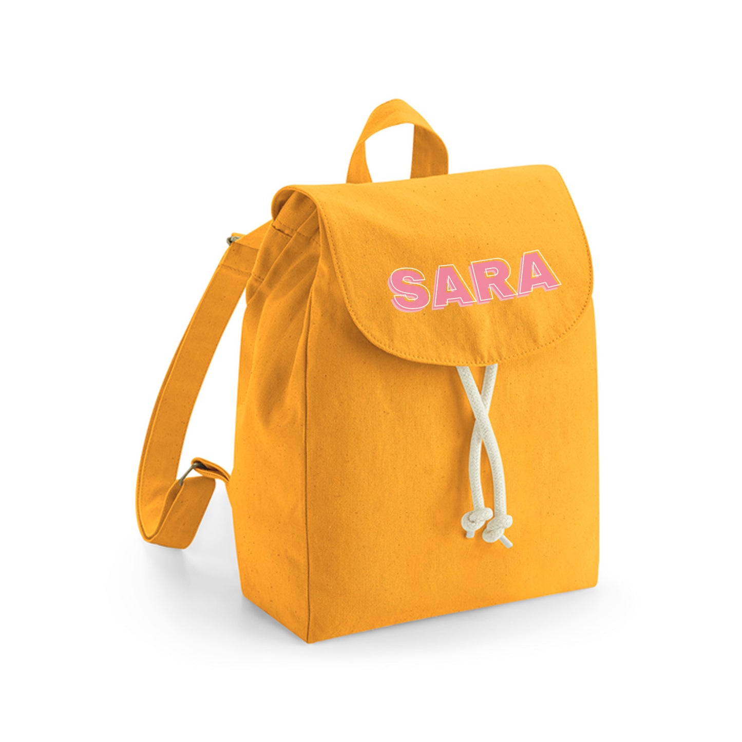 Yellow Organic Mini Backpack 01