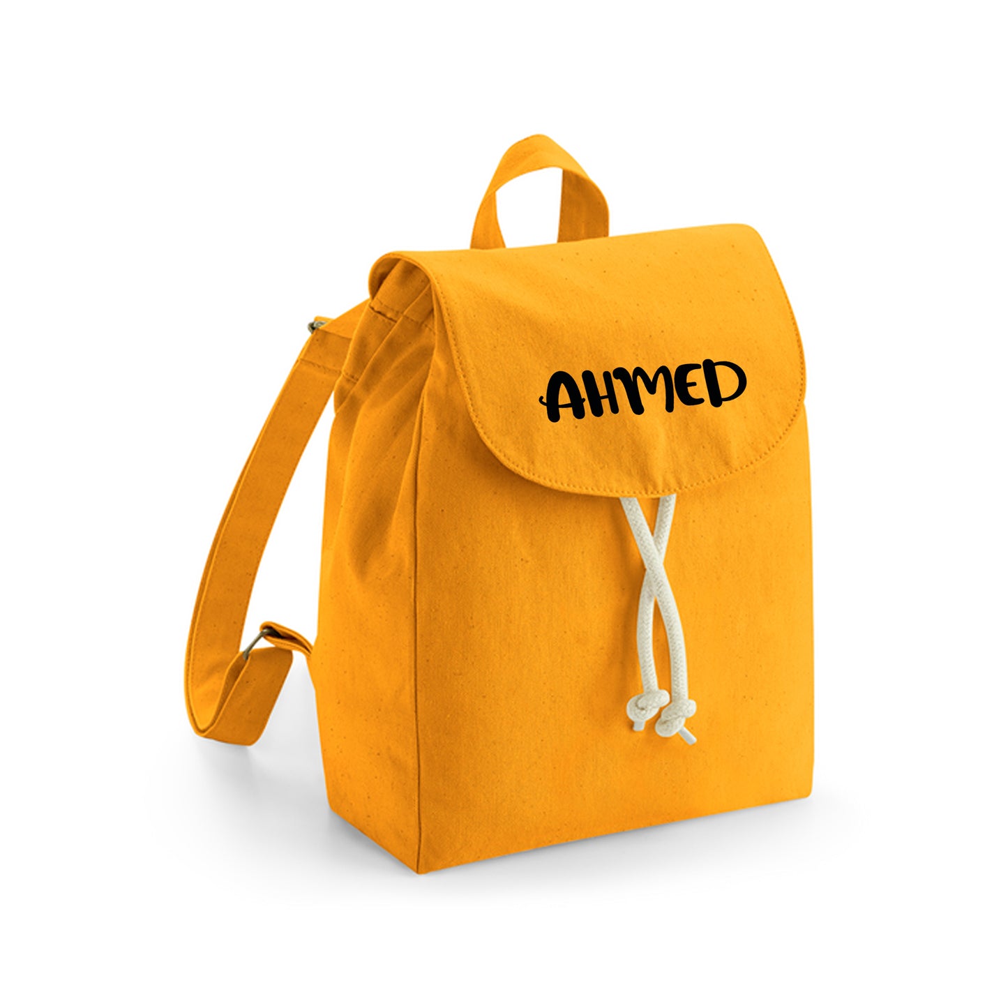 Yellow Organic Mini Backpack 10