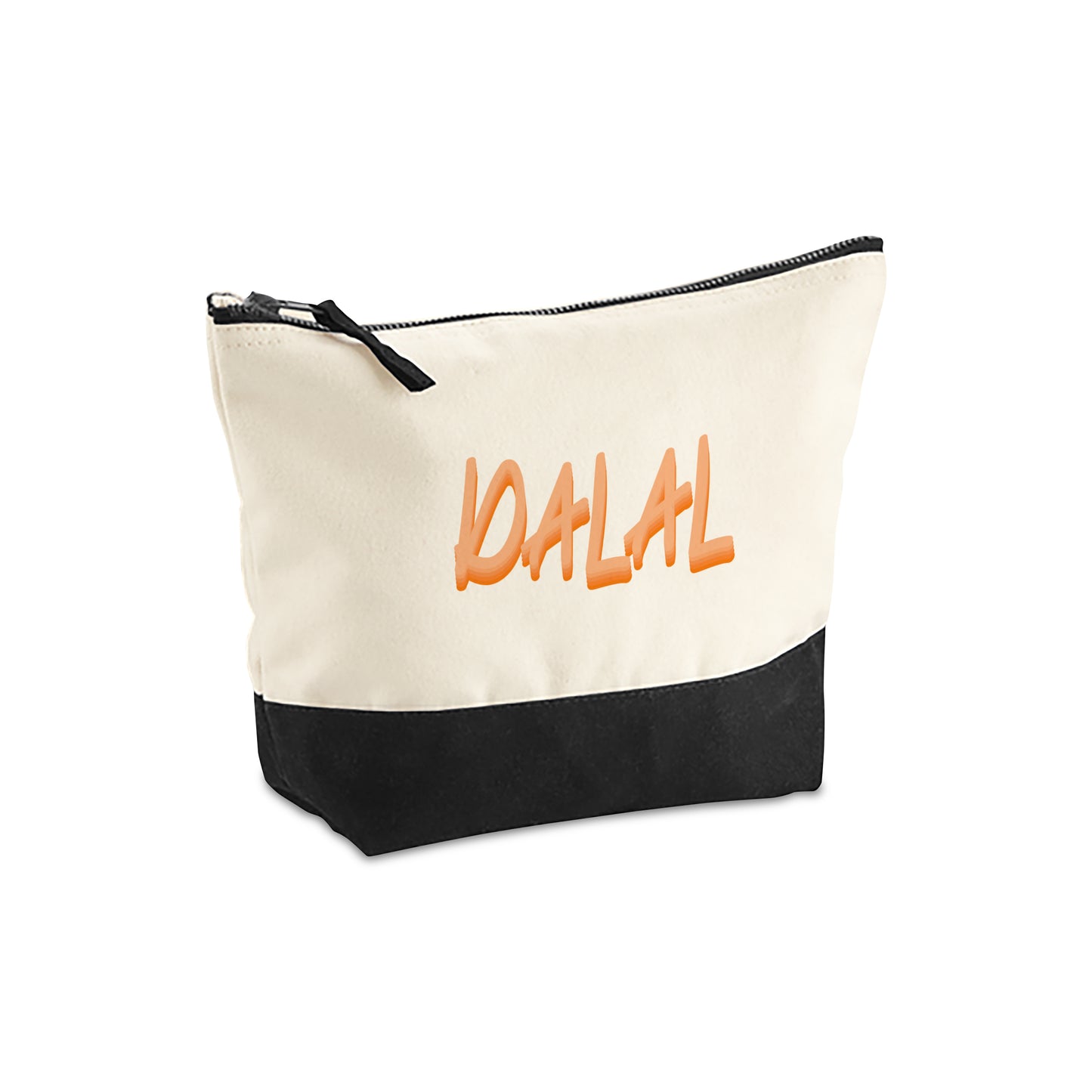 Natural/Black Organic Accessory Bag D14