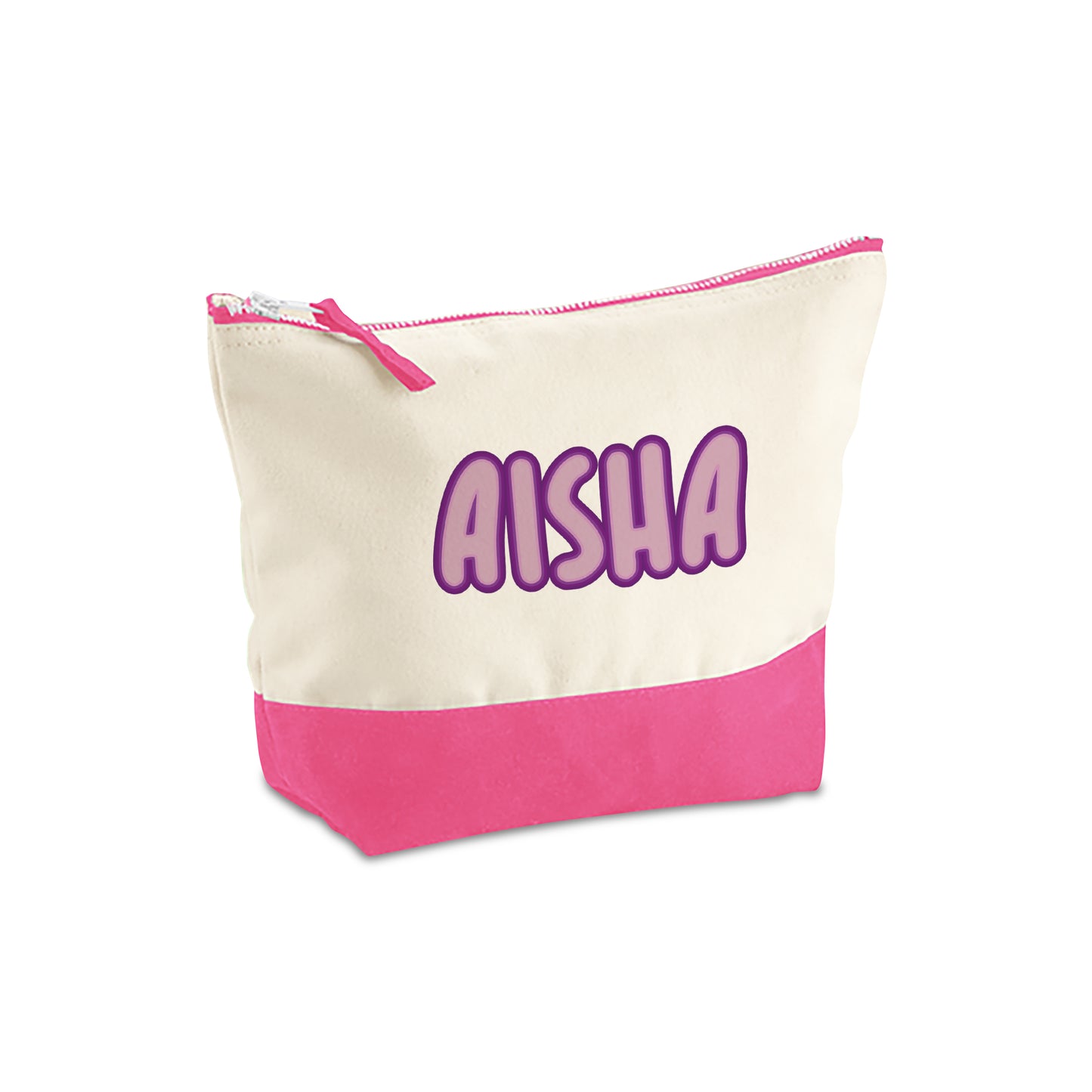 Natural/Pink Organic Accessory Bag D13