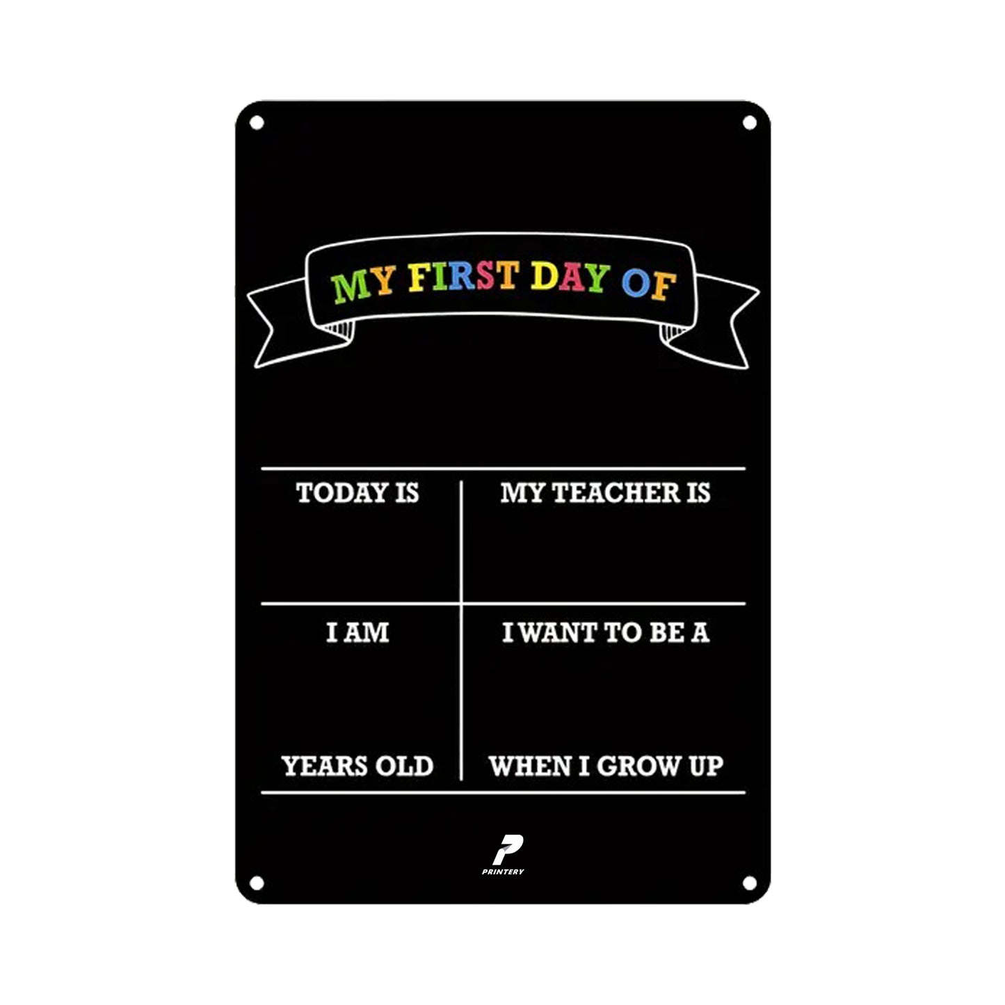 Customized First Day of School Board