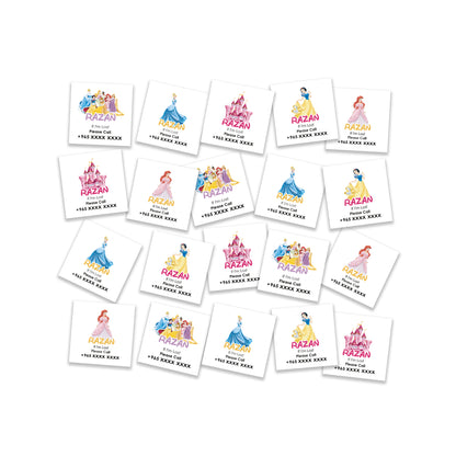 Princess Theme Child Safety Travel Tattoo