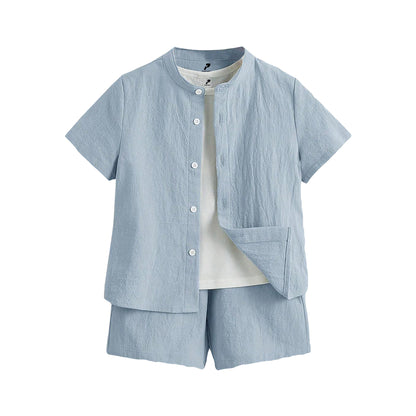 Gray Summer Shirt Set Star Fish 2