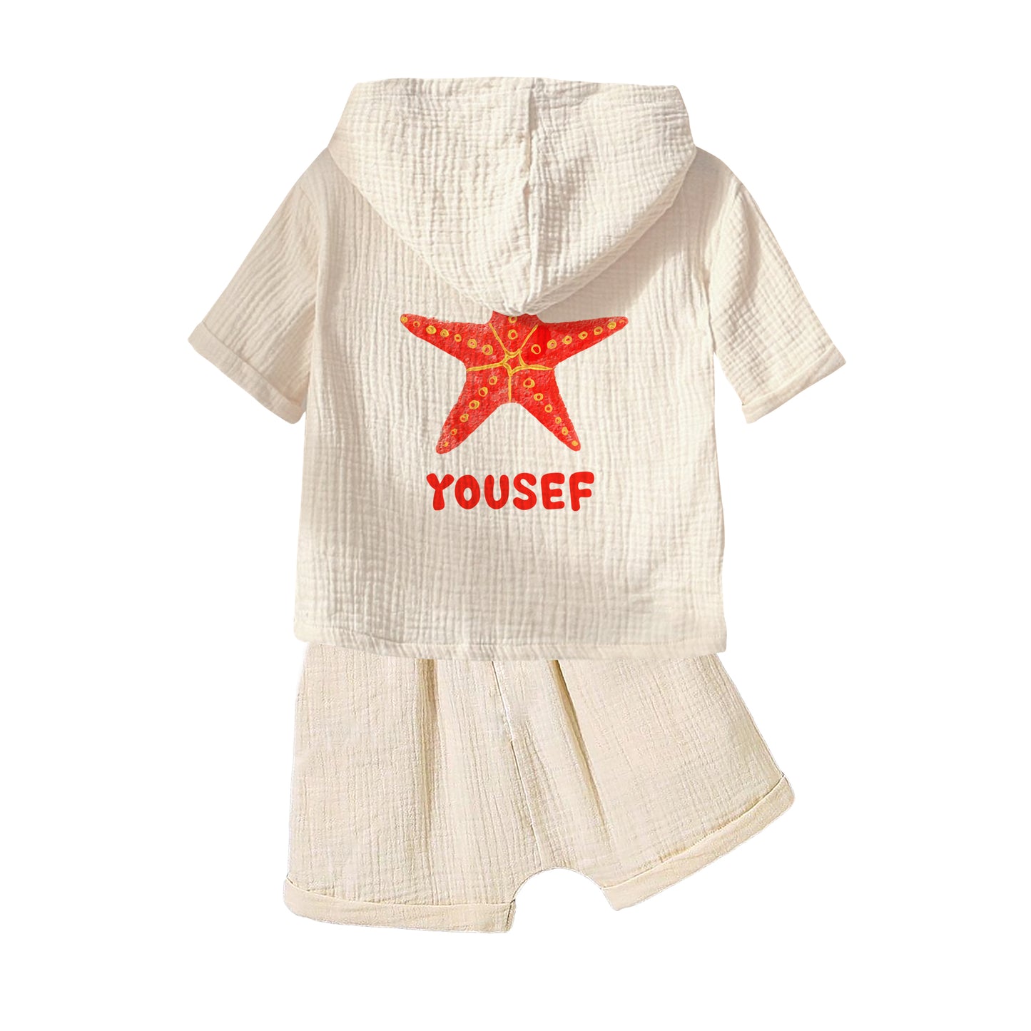 Summer Short Hoodie Set Star Fish 2