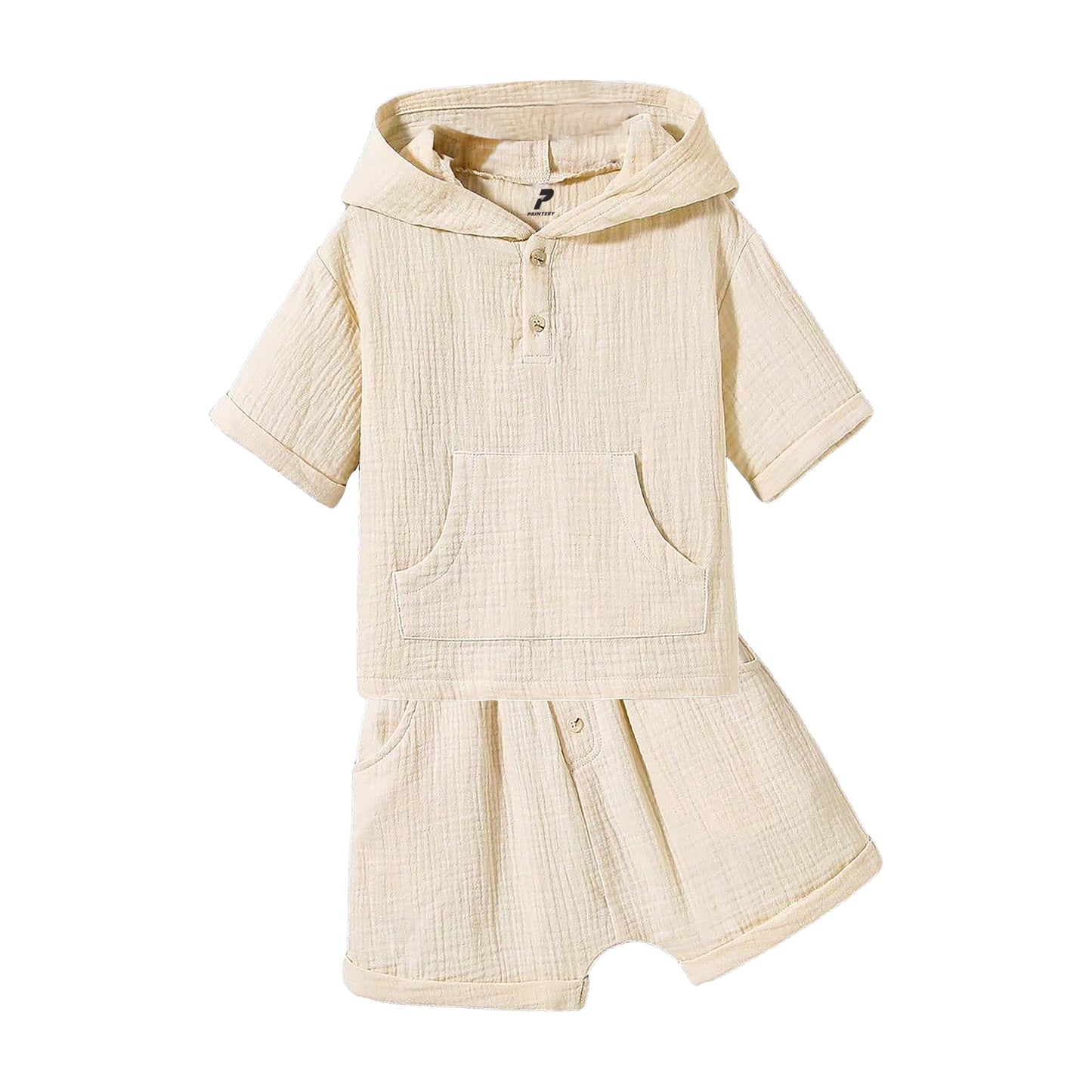 Summer Short Hoodie Set Beach 2