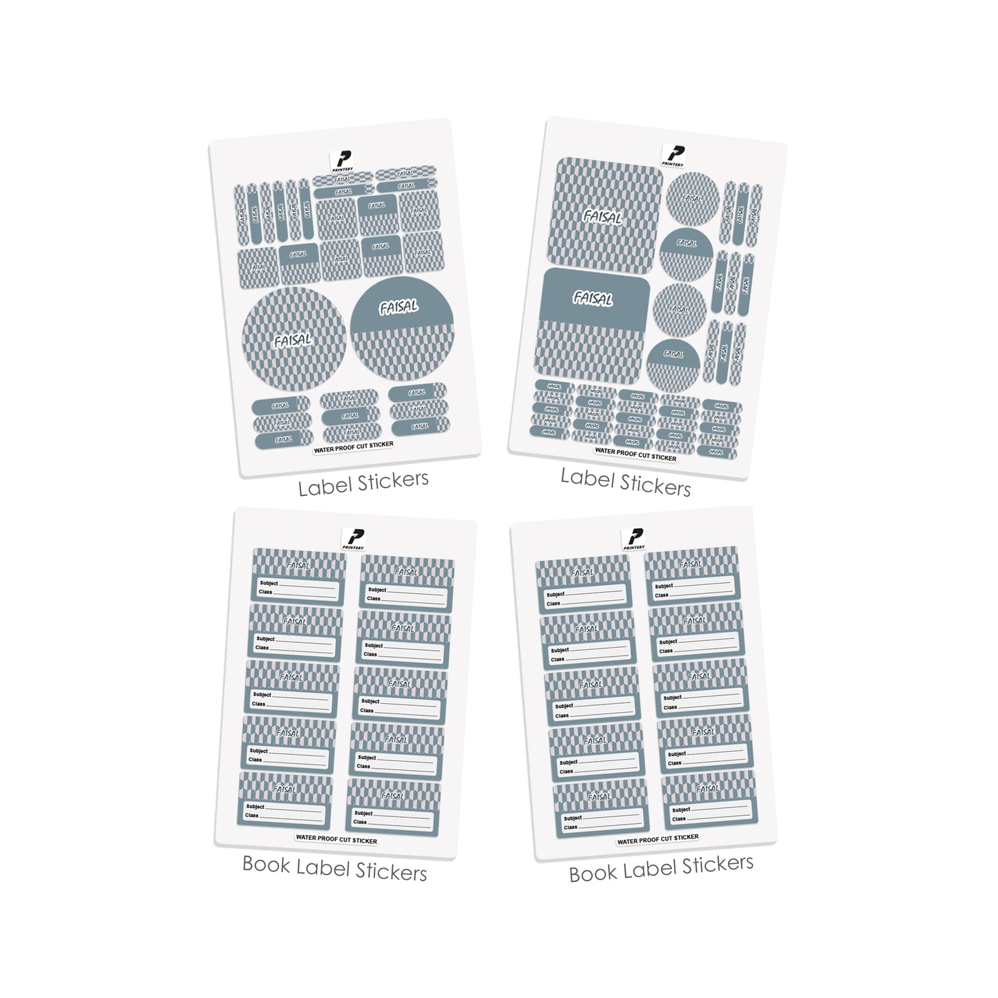 School Label Stickers Pack D086