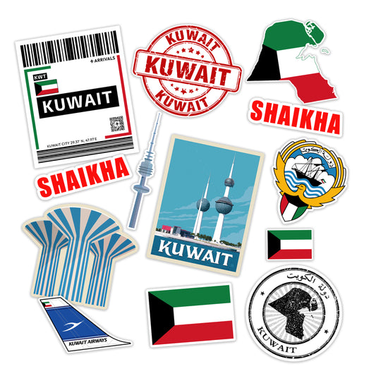 Traveling Stickers -Kuwait