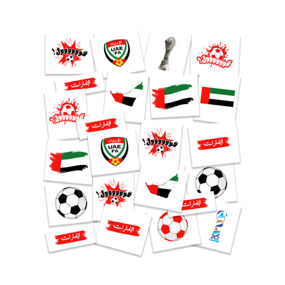 UAE Khaleeji Football Tattoo Pack