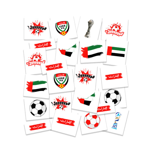 UAE Khaleeji Football Tattoo Pack